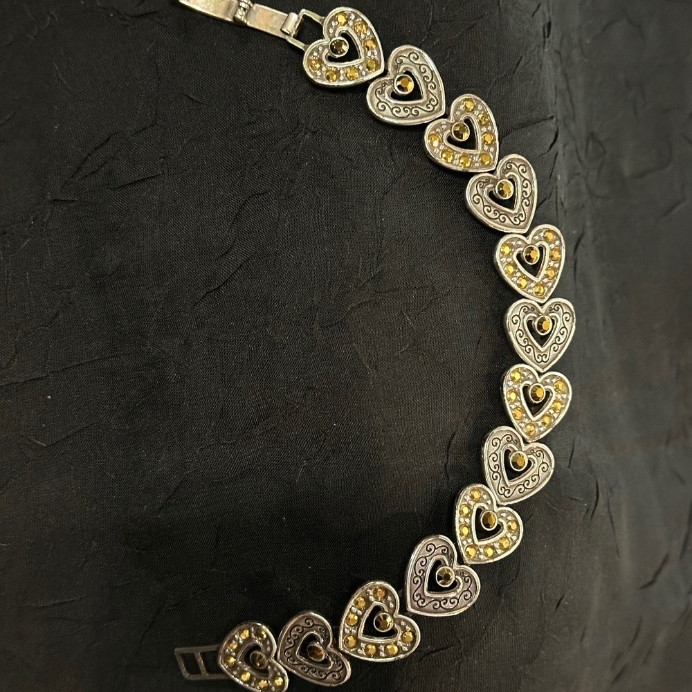 Brighton Hearts w/ Topaz Crystals Bracelet